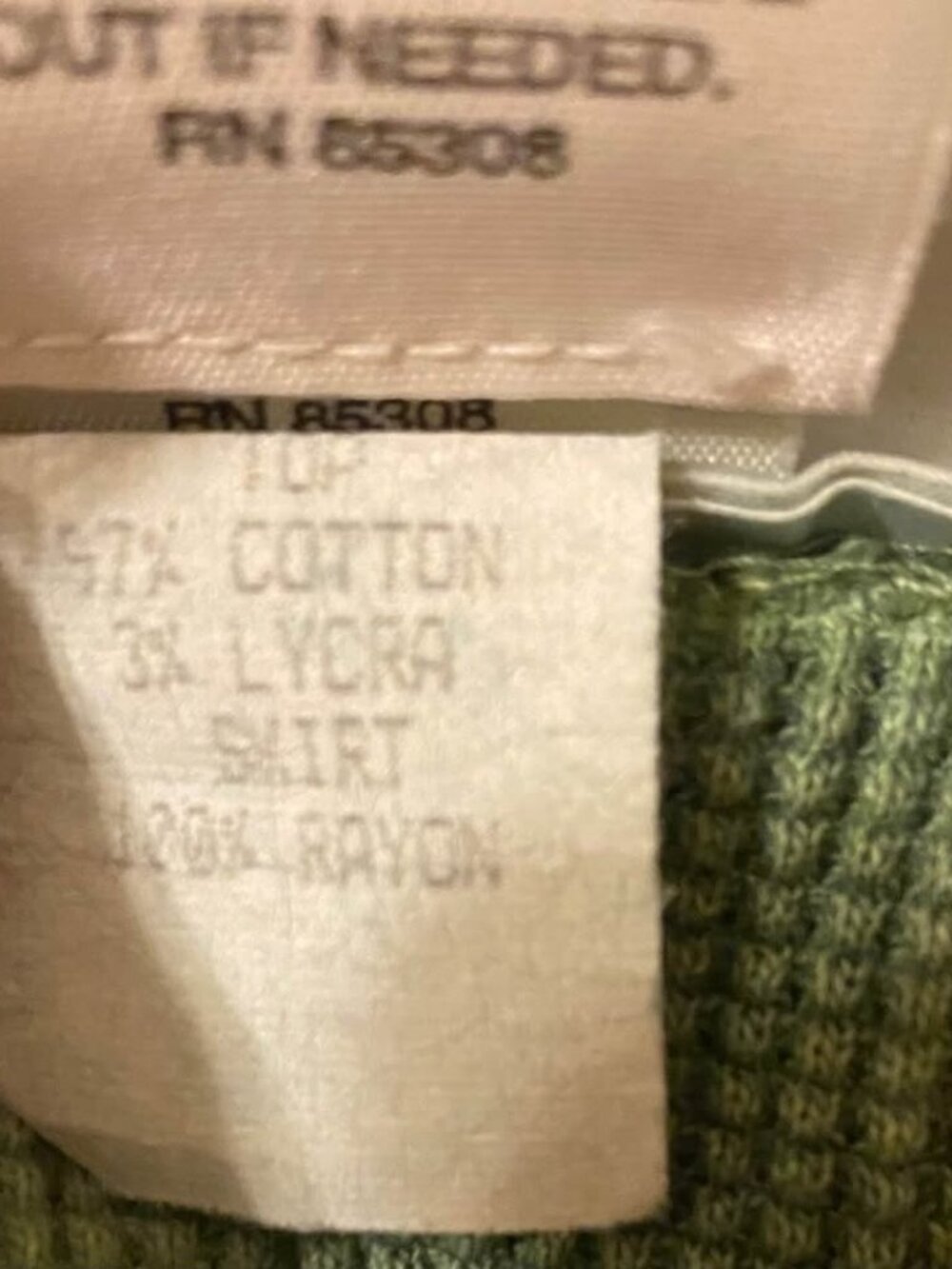 Rare Barbara Lesser Tie-Dye Maxi Dress Made in USA Green Blue Cotton Rayon Women - Picture 4 of 7